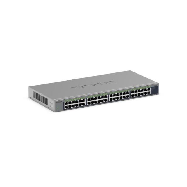 NETGEAR - GS748 No administrado Gigabit Ethernet (10/100/1000) Gris