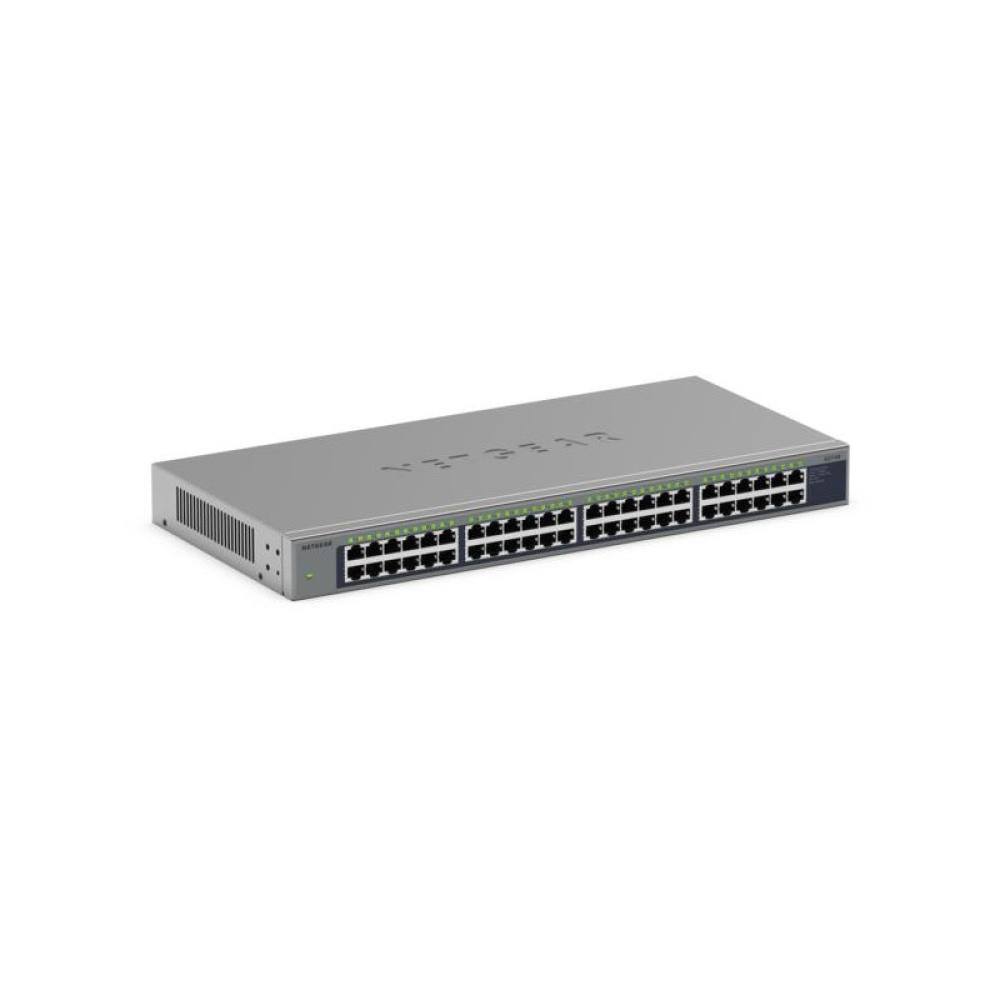 NETGEAR - GS748 No administrado Gigabit Ethernet (10/100/1000) Gris