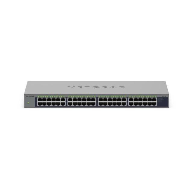 NETGEAR - GS748 No administrado Gigabit Ethernet (10/100/1000) Gris