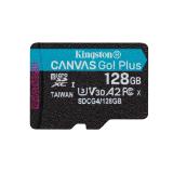 Kingston Technology - 128GB microSDXC Canvas Go Plus Gen4 200R A2 U3 Paquete individual sin ADP