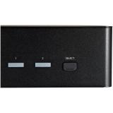 StarTech.com - Switch Conmutador KVM de 2 Puertos HDMI 2.0 4K para 2 Monitores - Vídeo de 4K y 60Hz Ultra HD - HDR - Hub Ladrón
