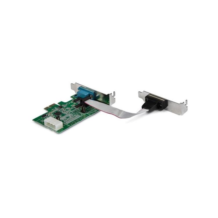 StarTech.com - Tarjeta Adaptadora Serie PCI Express RS232 de 2 Puertos - Tarjeta Controladora Serie PCIe RS232 - PCIe a Serie DB