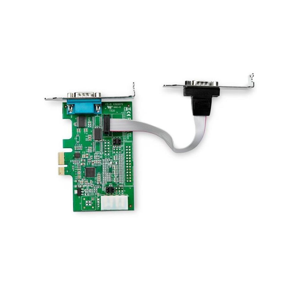 StarTech.com - Tarjeta Adaptadora Serie PCI Express RS232 de 2 Puertos - Tarjeta Controladora Serie PCIe RS232 - PCIe a Serie DB