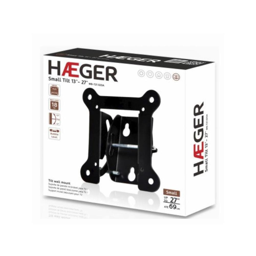 Haeger - WB-T27.020A soporte para TV 68,6 cm (27") Negro