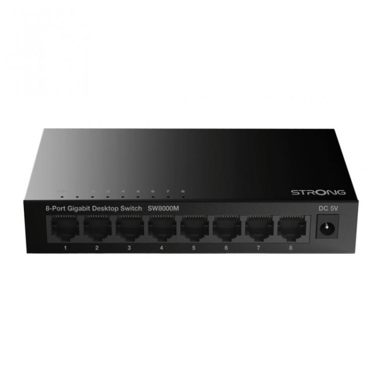 Strong - SW8000M switch Gigabit Ethernet (10/100/1000) Negro