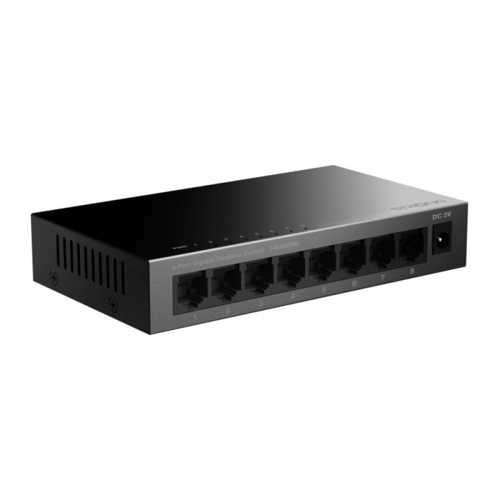 Strong - SW8000M switch Gigabit Ethernet (10/100/1000) Negro