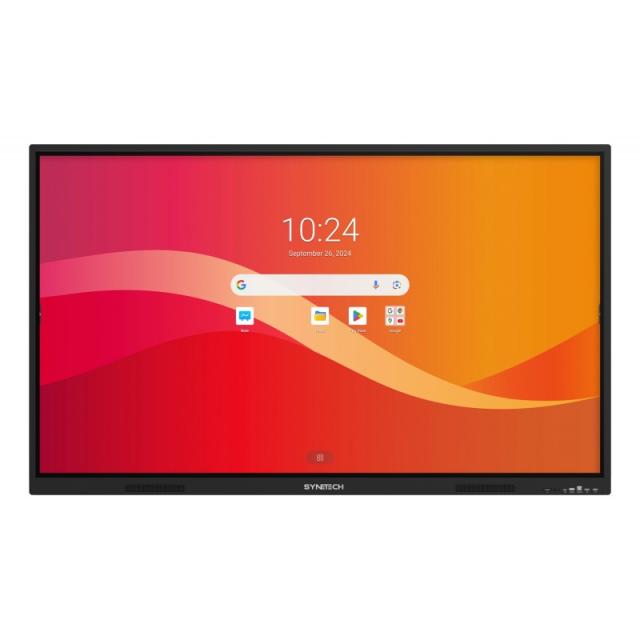 Synetech - Piscis Pantalla plana para señalización digital 165,1 cm (65") LCD Wifi 350 cd / m² 4K Ultra HD Negro Pantalla táctil