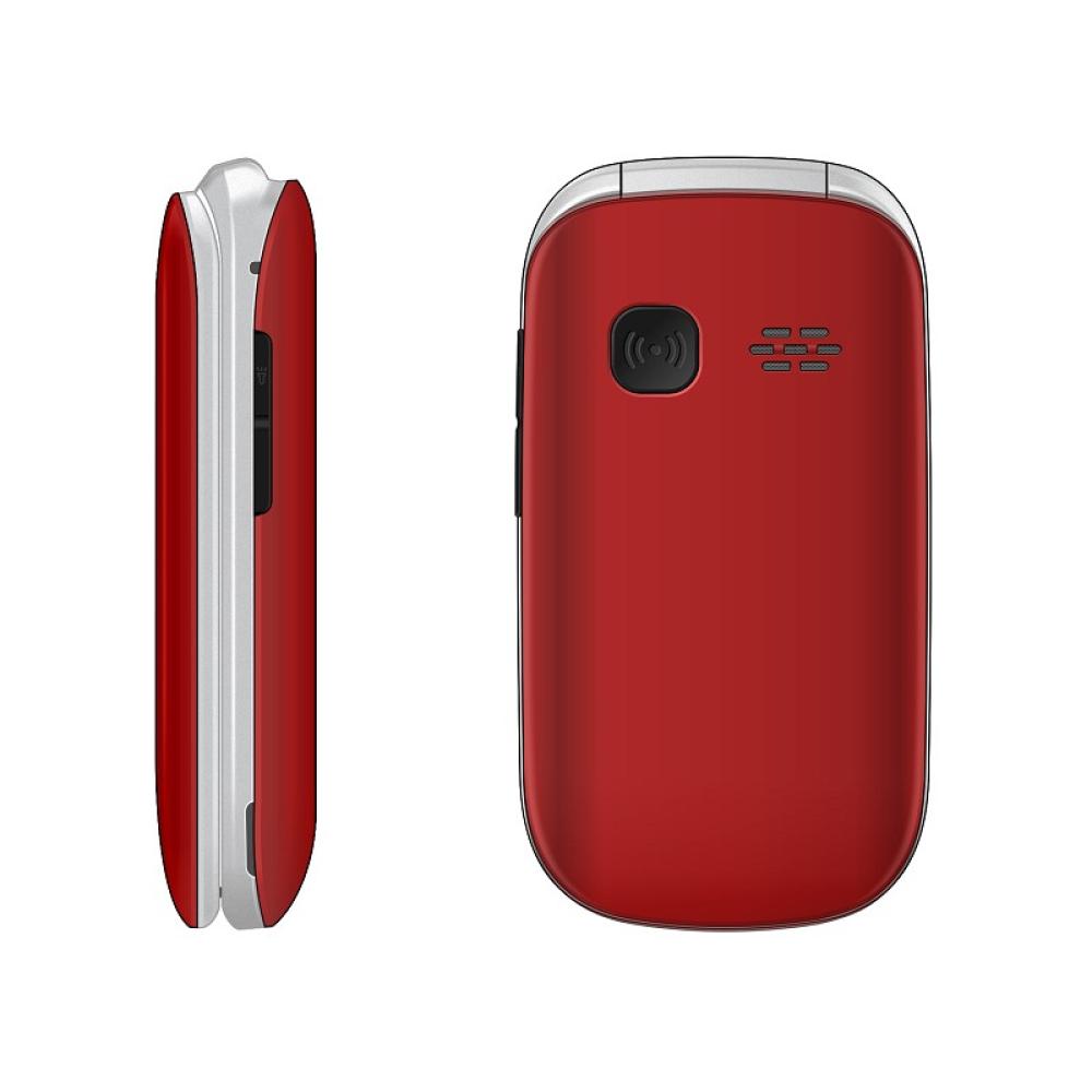 Funker - E350 Max Audio 3 Plus 4G – Teléfono con tapa – Rojo