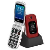 Funker - E350 Max Audio 3 Plus 4G – Teléfono con tapa – Rojo