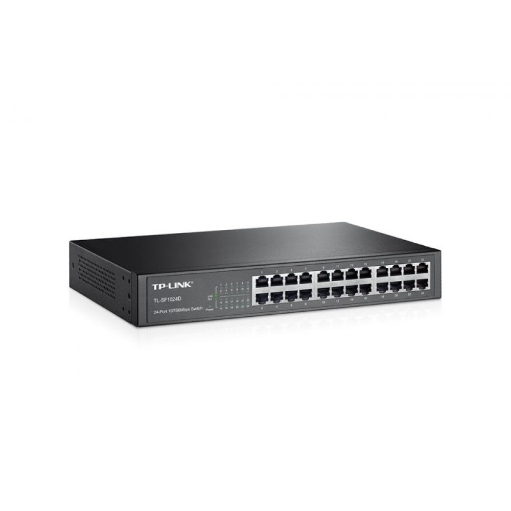 TP-Link - TL-SF1024D No administrado Fast Ethernet (10/100) 1U Negro