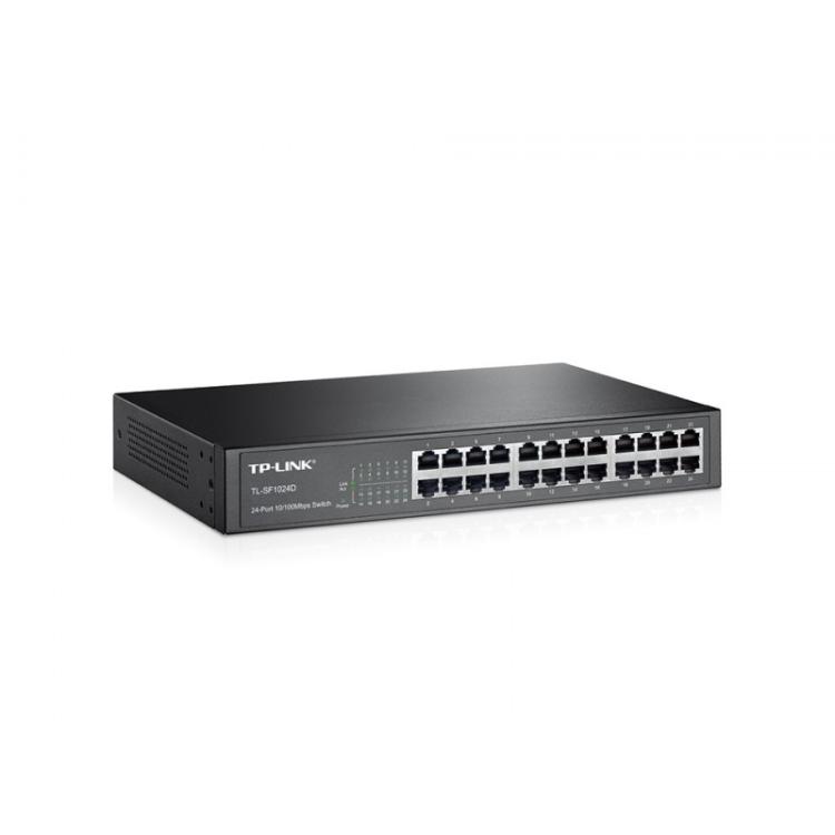 TP-Link - TL-SF1024D No administrado Fast Ethernet (10/100) 1U Negro