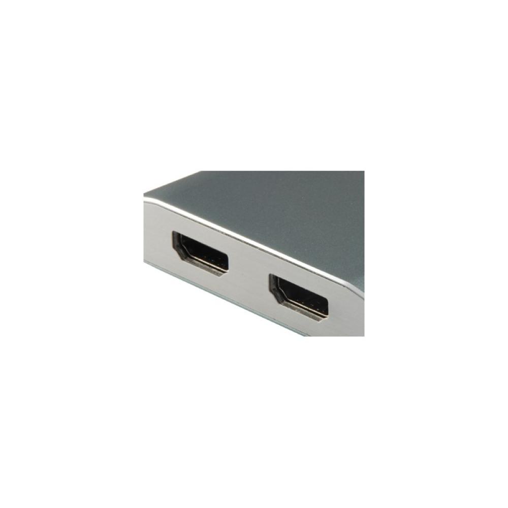 Equip - 133464 Adaptador gráfico USB 4096 x 2160 Pixeles Gris