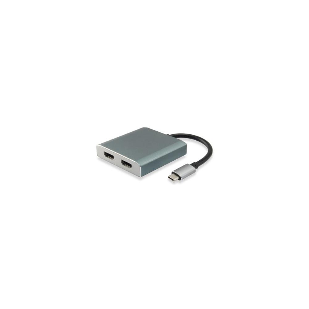 Equip - 133464 Adaptador gráfico USB 4096 x 2160 Pixeles Gris