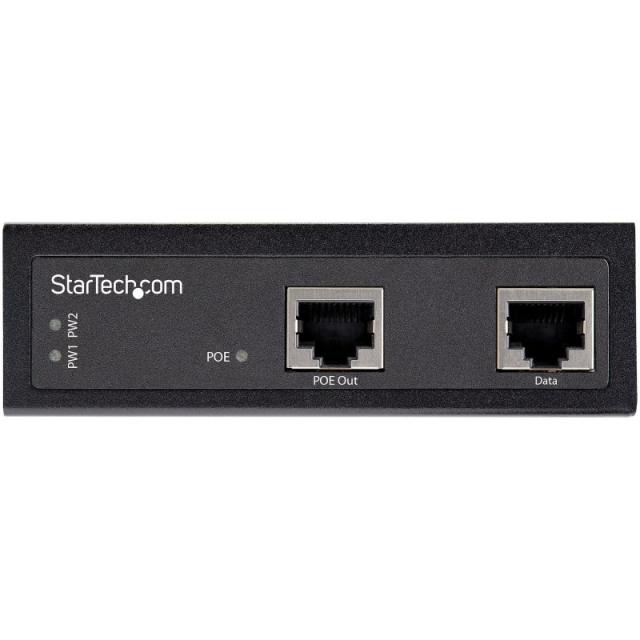StarTech.com - Inyector Industrial PoE Gigabit de Alta Velocidad - 90W - 802.3bt PoE++ UPoE Ultra Power Over Ethernet (POEINJ1G9