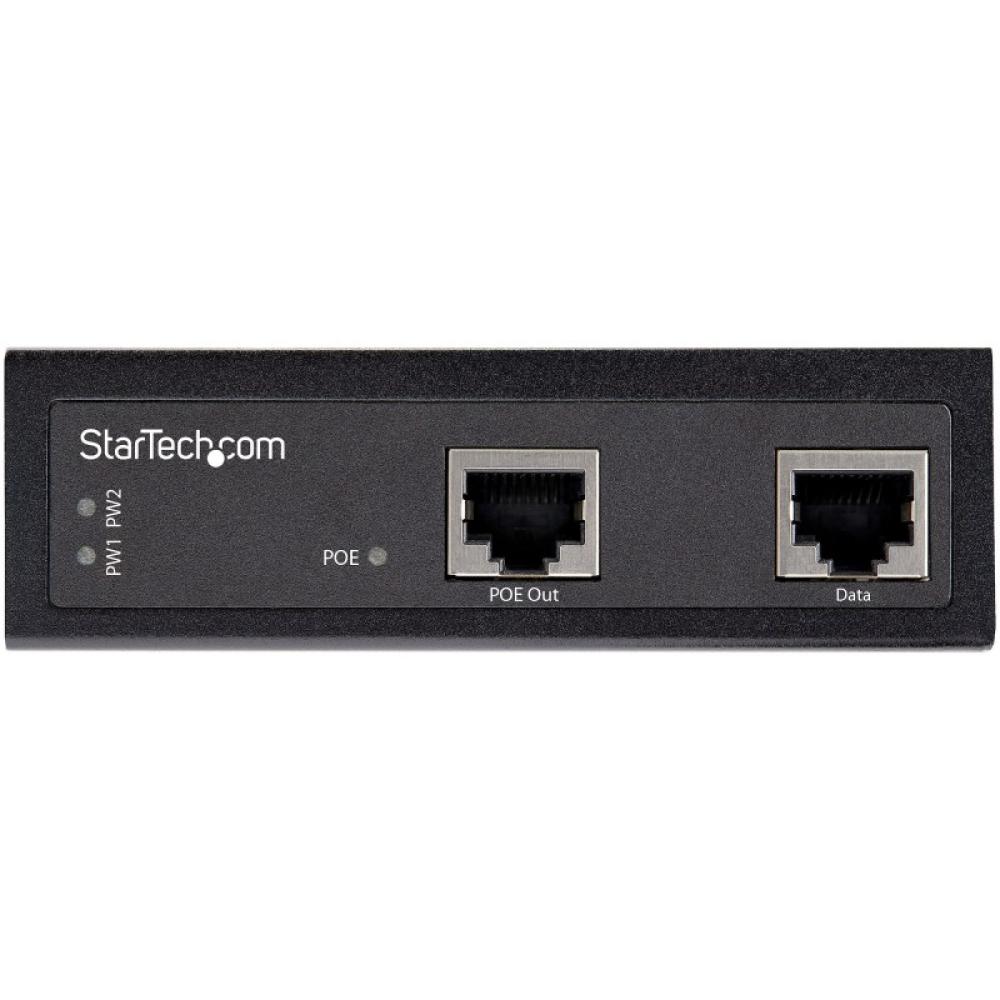 StarTech.com - Inyector Industrial PoE Gigabit de Alta Velocidad - 90W - 802.3bt PoE++ UPoE Ultra Power Over Ethernet (POEINJ1G9