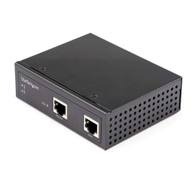 StarTech.com - Inyector Industrial PoE Gigabit de Alta Velocidad - 90W - 802.3bt PoE++ UPoE Ultra Power Over Ethernet (POEINJ1G9