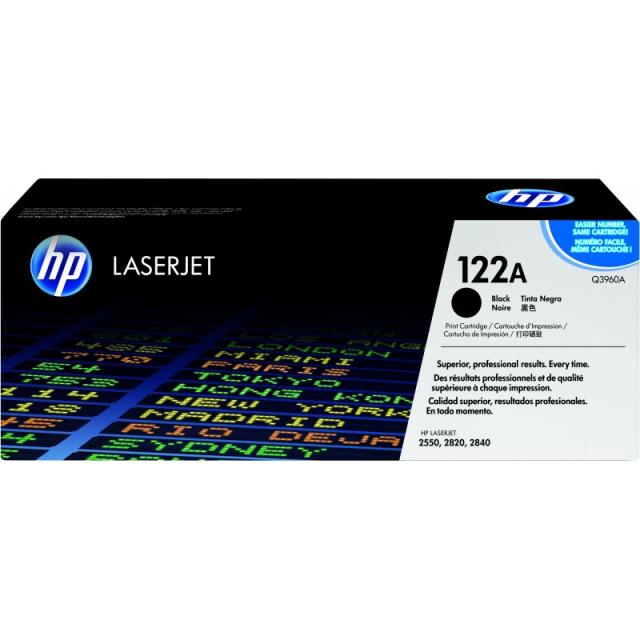 HP - 122A Black Original LaserJet Toner Cartridge cartucho de tóner 1 pieza(s) Negro