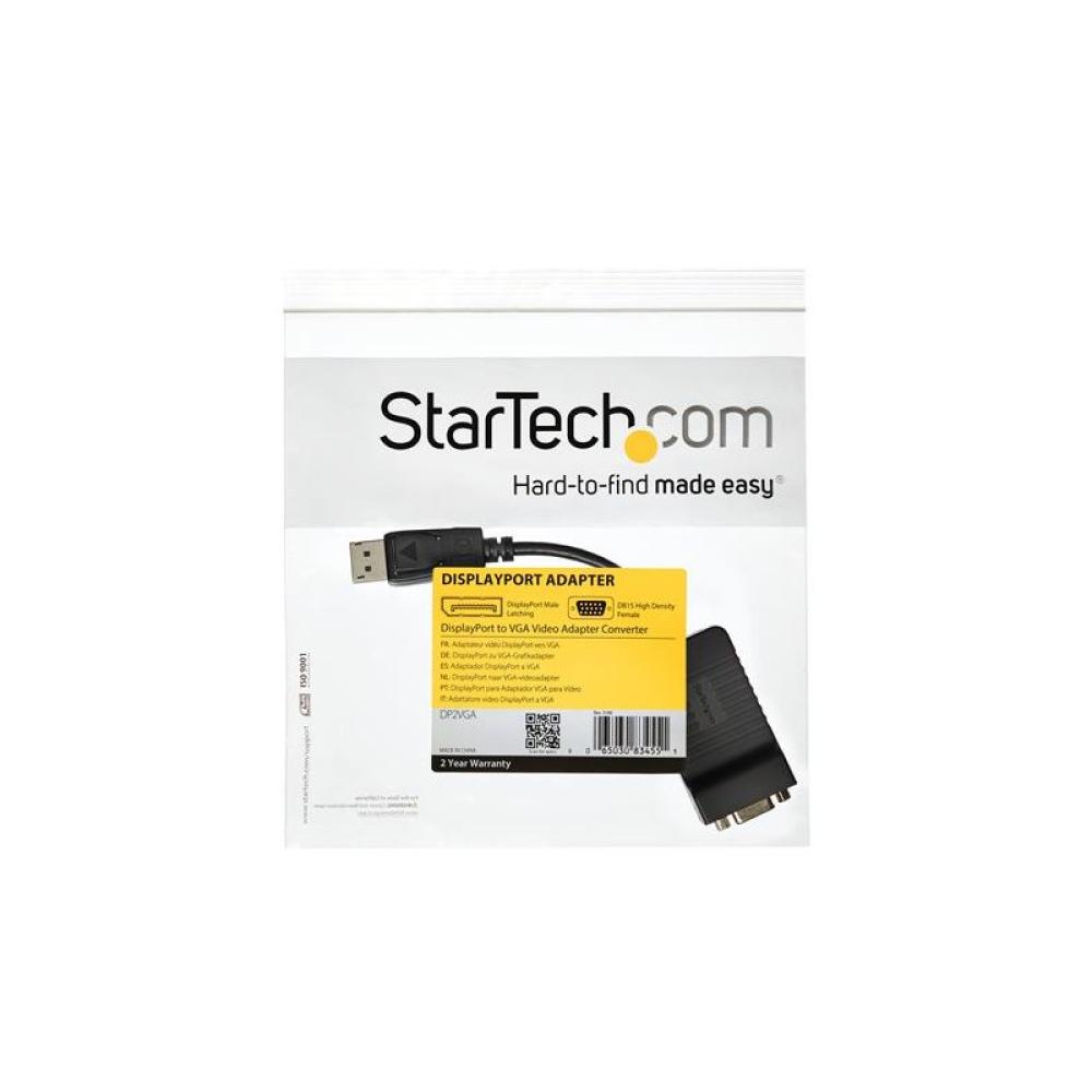 StarTech.com - Adaptador Conversor de Vídeo Activo DisplayPort DP a VGA - 1920x1200 - Convertidor