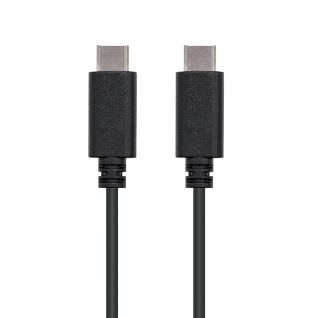 Nanocable - USB 2.0, 1m cable USB USB C Negro