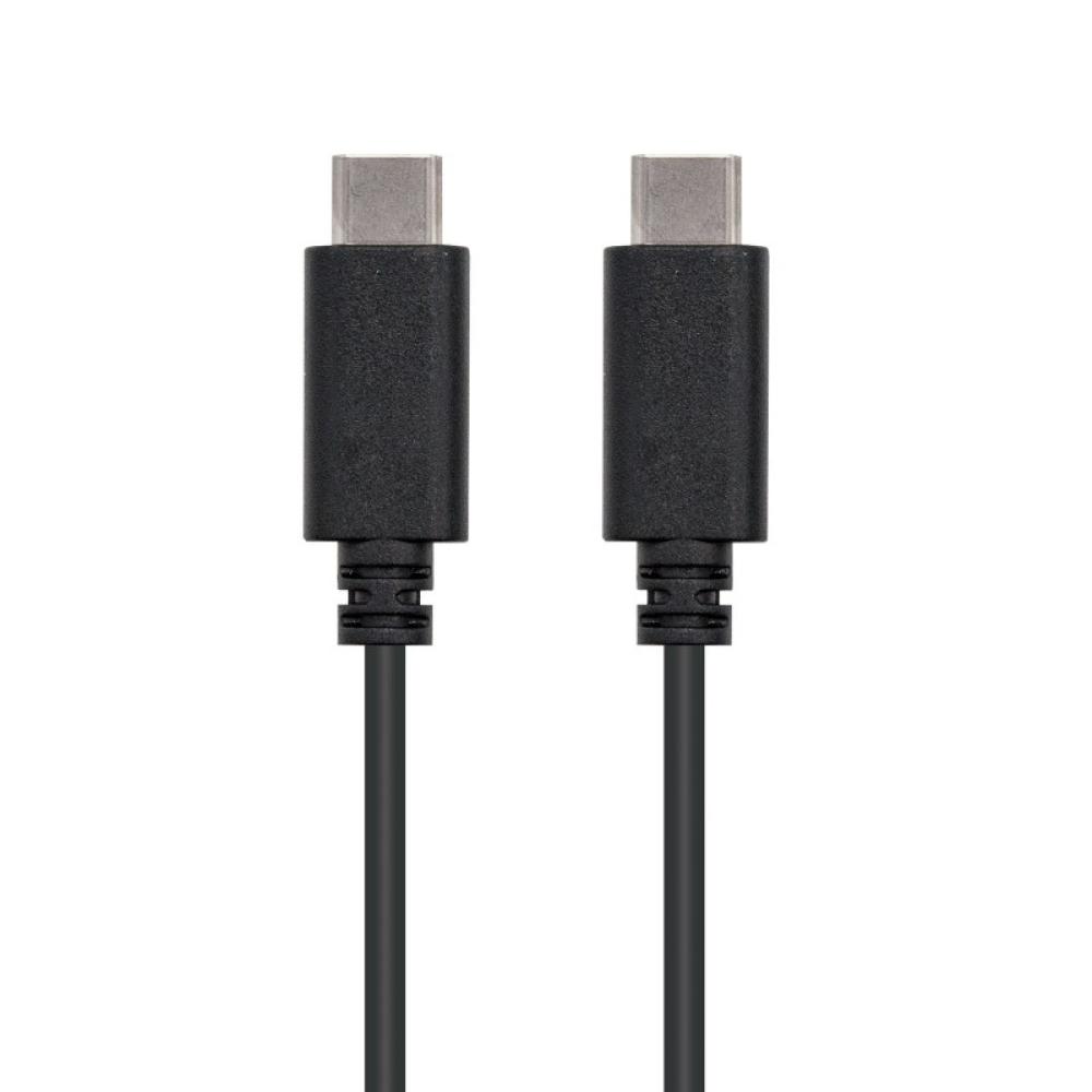 Nanocable - USB 2.0, 1m cable USB USB C Negro