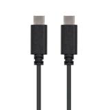 Nanocable - USB 2.0, 1m cable USB USB C Negro
