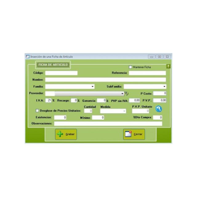 Solinsur - TPVSOF Comercio En General Licencia Electronica