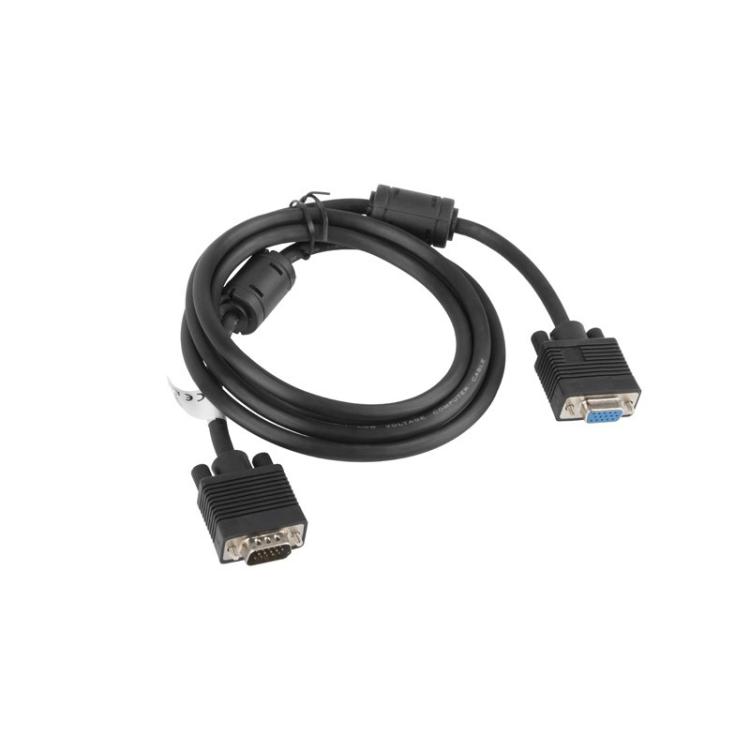 Lanberg - CA-VGAC-10CC-0018-B+ cable VGA 1,8 m VGA (D-Sub) Negro