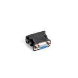 Lanberg - AD-0012-BK cambiador de género para cable DVI-I VGA (D-Sub) Negro