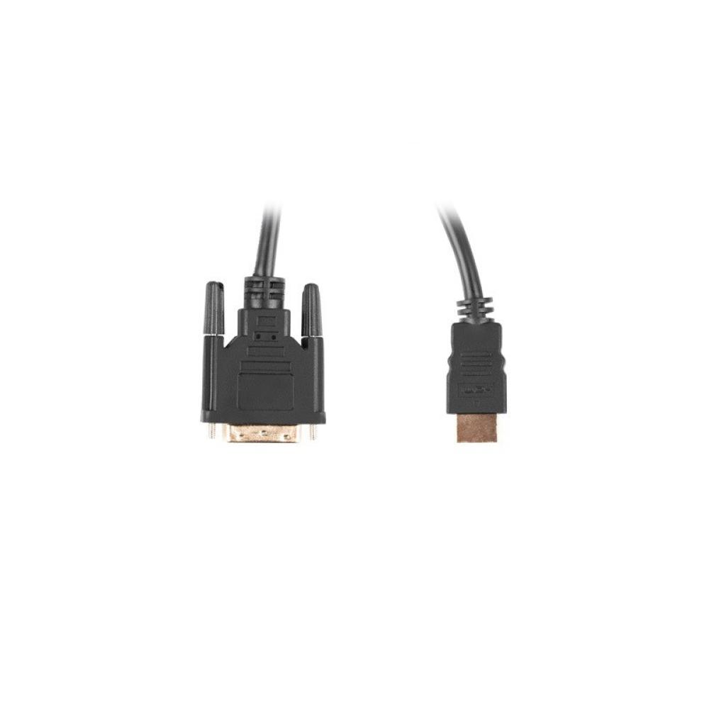 Lanberg - CA-HDDV-20CU-0018-BK adaptador de cable de vídeo 1,8 m HDMI tipo A (Estándar) DVI-D Negro