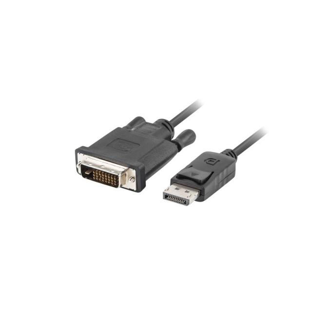 Lanberg - CA-DPDV-10CU-0018-BK adaptador de cable de vídeo 1,8 m DisplayPort DVI-D Negro