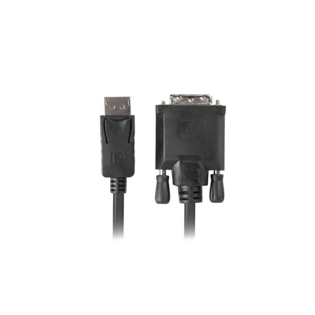 Lanberg - CA-DPDV-10CU-0018-BK adaptador de cable de vídeo 1,8 m DisplayPort DVI-D Negro
