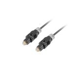 Lanberg - CA-TOSL-10CC-0020-BK cable de fibra optica 2 m TOSLINK Negro