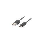 Lanberg - CA-USBO-20CU-0005-BK cable USB USB 2.0 0,5 m USB C USB A Negro