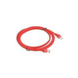 Lanberg - PCU6-10CC-0200-R cable de red Rojo 2 m Cat6 U/UTP (UTP)