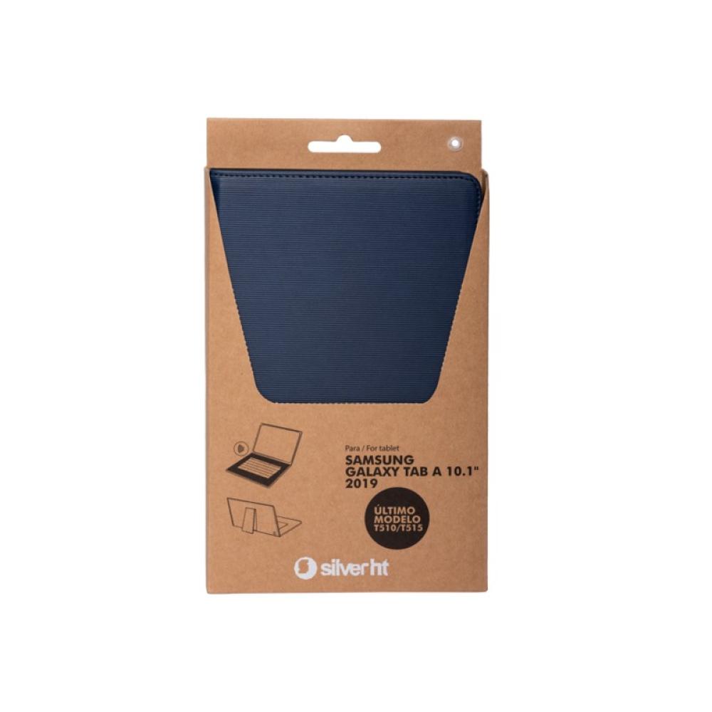 SilverHT - Funda con teclado Bluetooth para tablet Samsung TAB A 2019 10''1 pulgadas (T510/T515) Azul