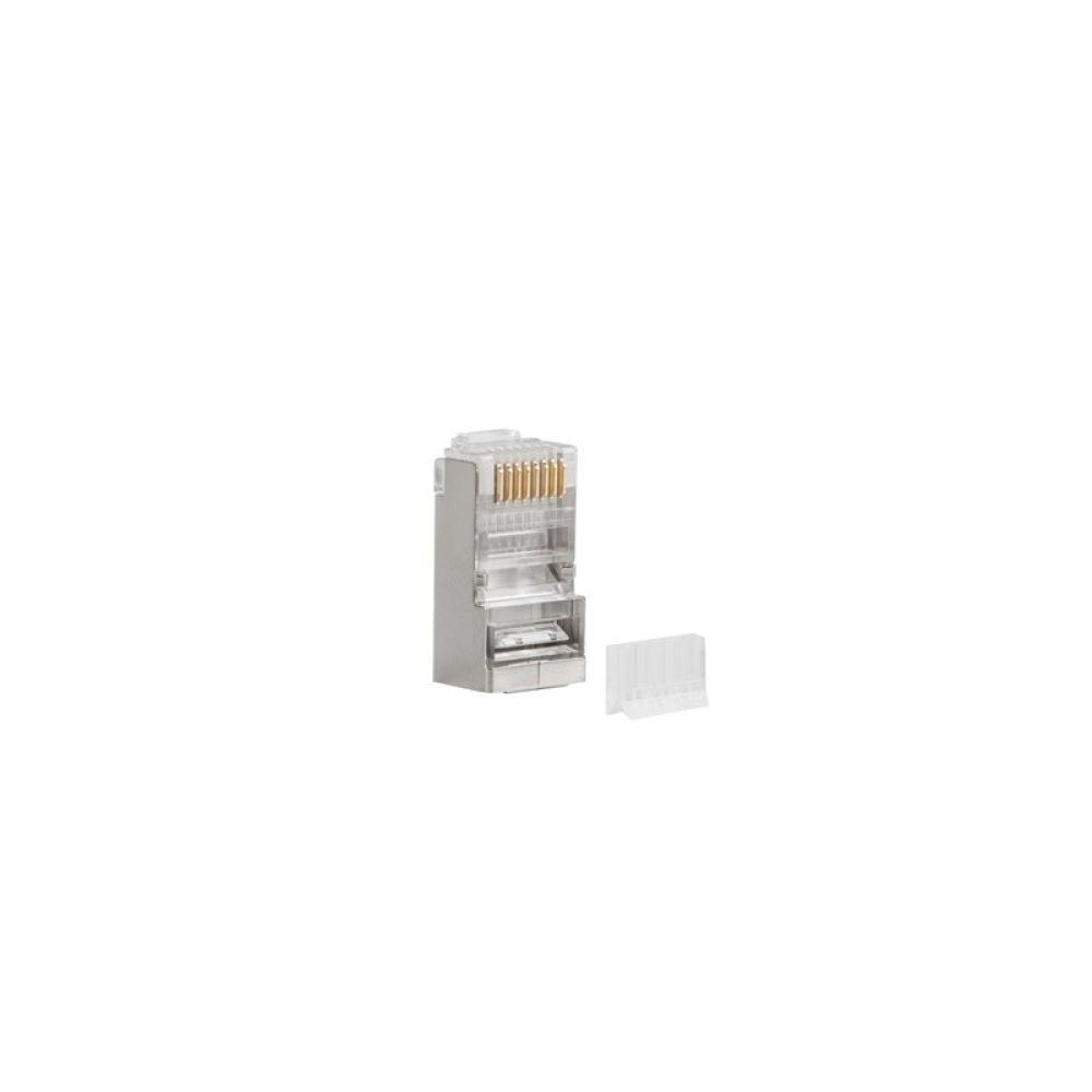 Lanberg - PLS-6000 conector RJ-45 Acero inoxidable, Transparente