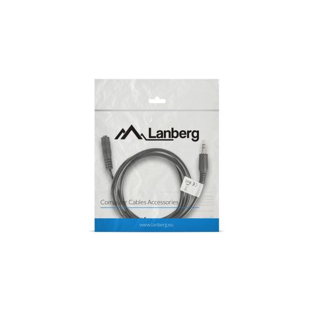 Lanberg - CA-MJFJ-10CC-0015-BK cable de audio 1,5 m 3,5mm Negro