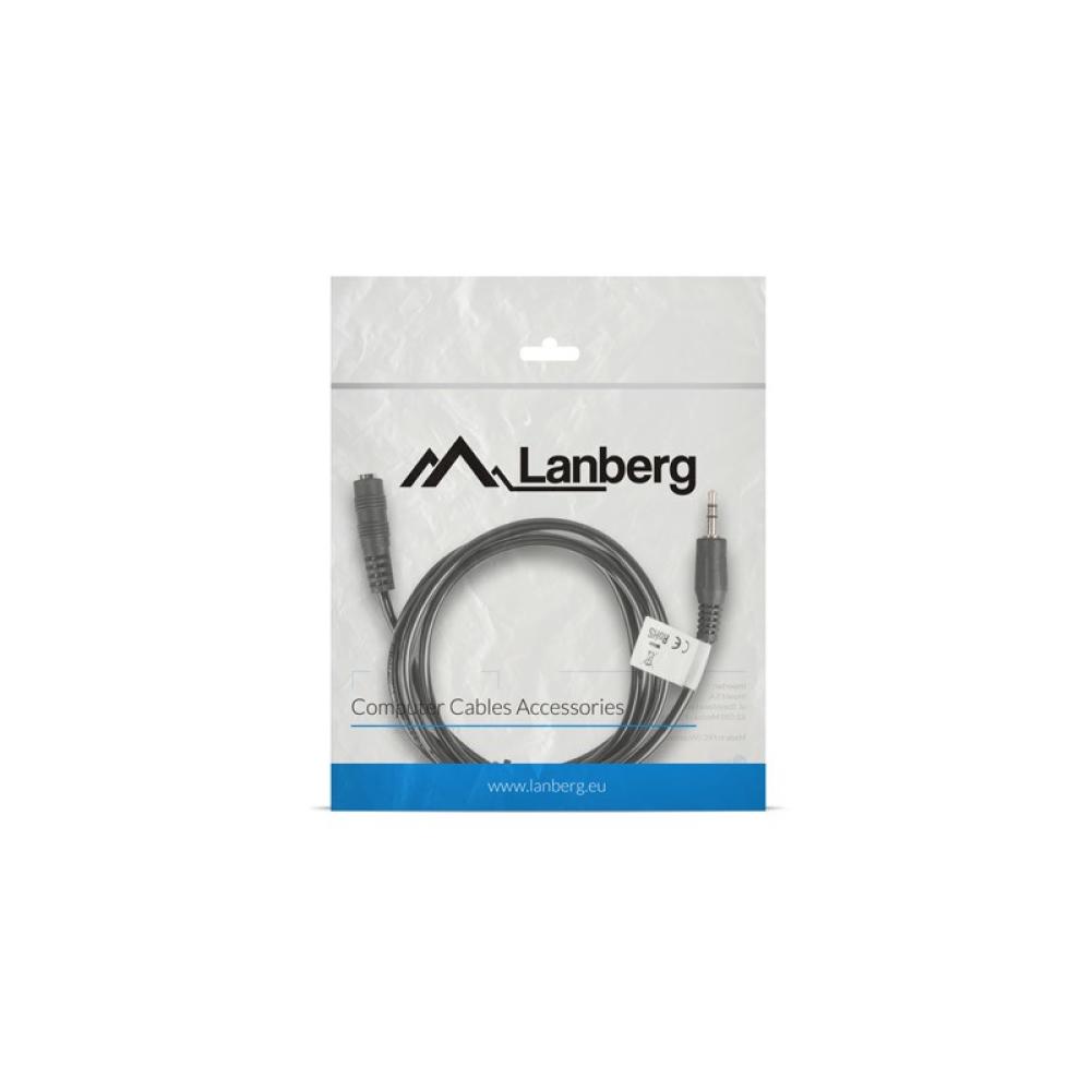 Lanberg - CA-MJFJ-10CC-0015-BK cable de audio 1,5 m 3,5mm Negro