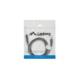 Lanberg - CA-MJFJ-10CC-0015-BK cable de audio 1,5 m 3,5mm Negro