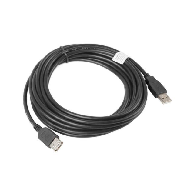 Lanberg - CA-USBE-10CC-0050-BK cable USB USB 2.0 5 m USB A Negro