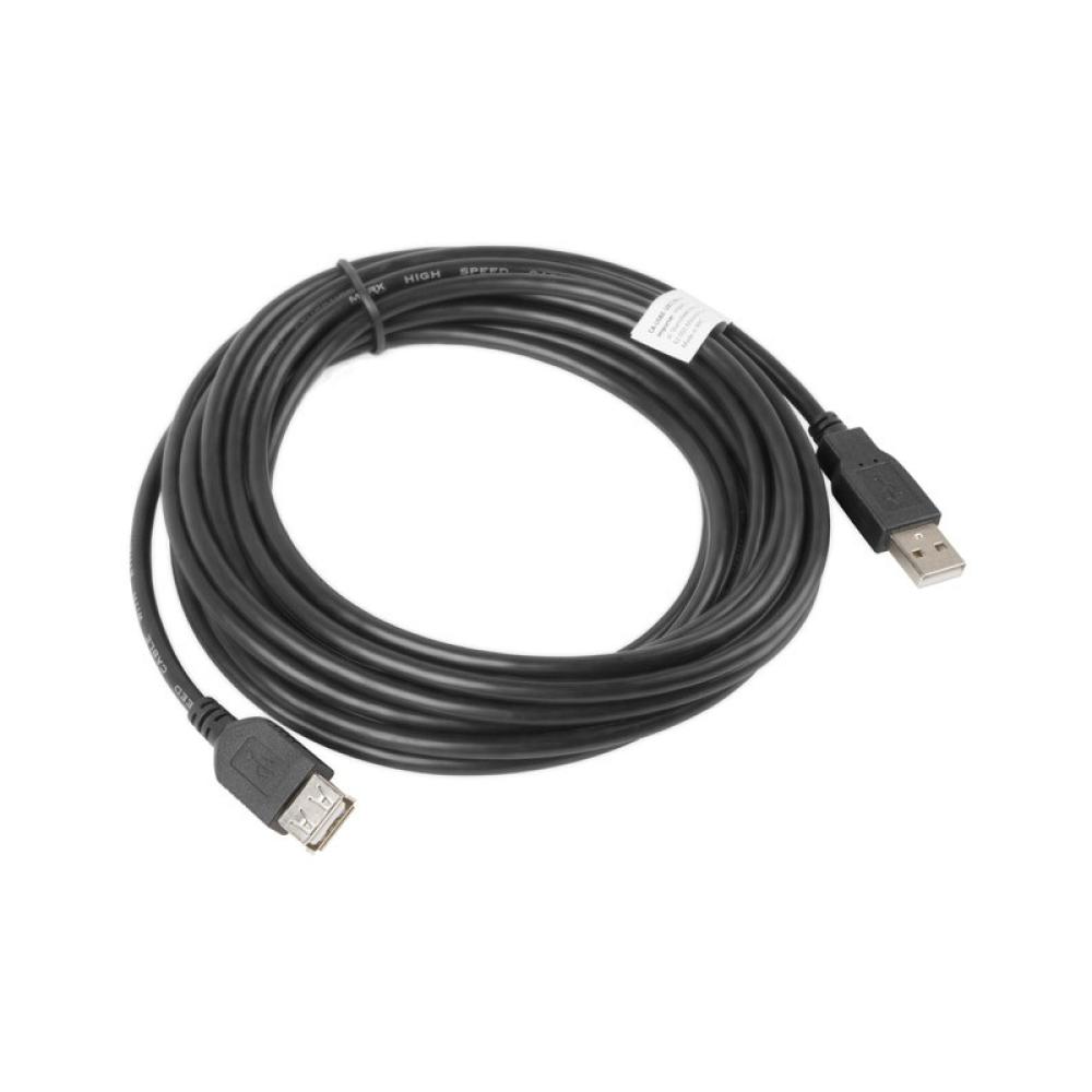 Lanberg - CA-USBE-10CC-0050-BK cable USB USB 2.0 5 m USB A Negro