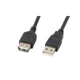 Lanberg - CA-USBE-10CC-0050-BK cable USB USB 2.0 5 m USB A Negro