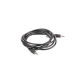 Lanberg - CA-MJMJ-10CC-0020-BK cable de audio 2 m 3,5mm Negro