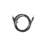 Lanberg - CA-MJMJ-10CC-0020-BK cable de audio 2 m 3,5mm Negro