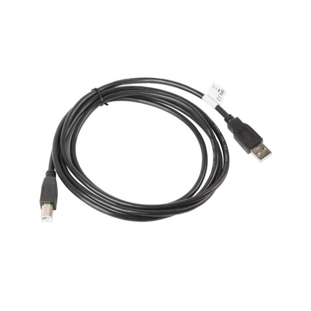 Lanberg - CA-USBA-10CC-0018-BK cable USB USB 2.0 1,8 m USB B Negro