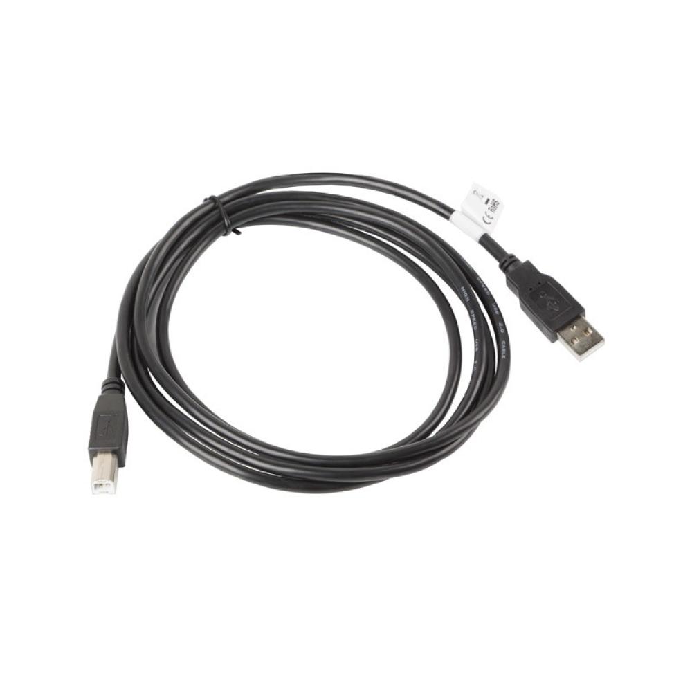 Lanberg - CA-USBA-10CC-0018-BK cable USB USB 2.0 1,8 m USB B Negro