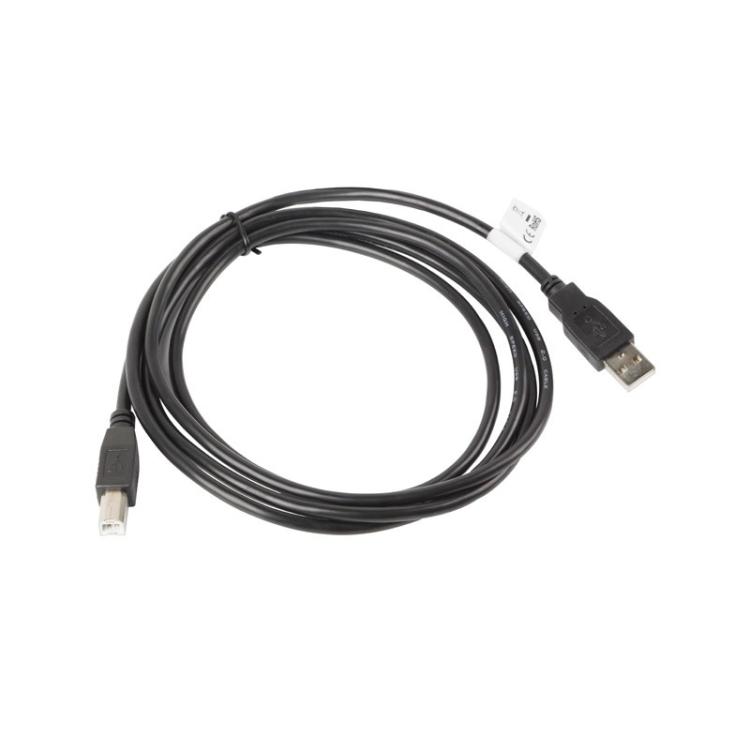 Lanberg - CA-USBA-10CC-0018-BK cable USB USB 2.0 1,8 m USB B Negro