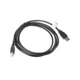 Lanberg - CA-USBA-10CC-0018-BK cable USB USB 2.0 1,8 m USB B Negro