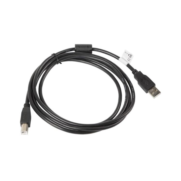 Lanberg - CA-USBA-11CC-0018-BK cable USB USB 2.0 1,8 m USB B Negro