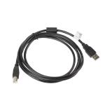Lanberg - CA-USBA-11CC-0018-BK cable USB USB 2.0 1,8 m USB B Negro